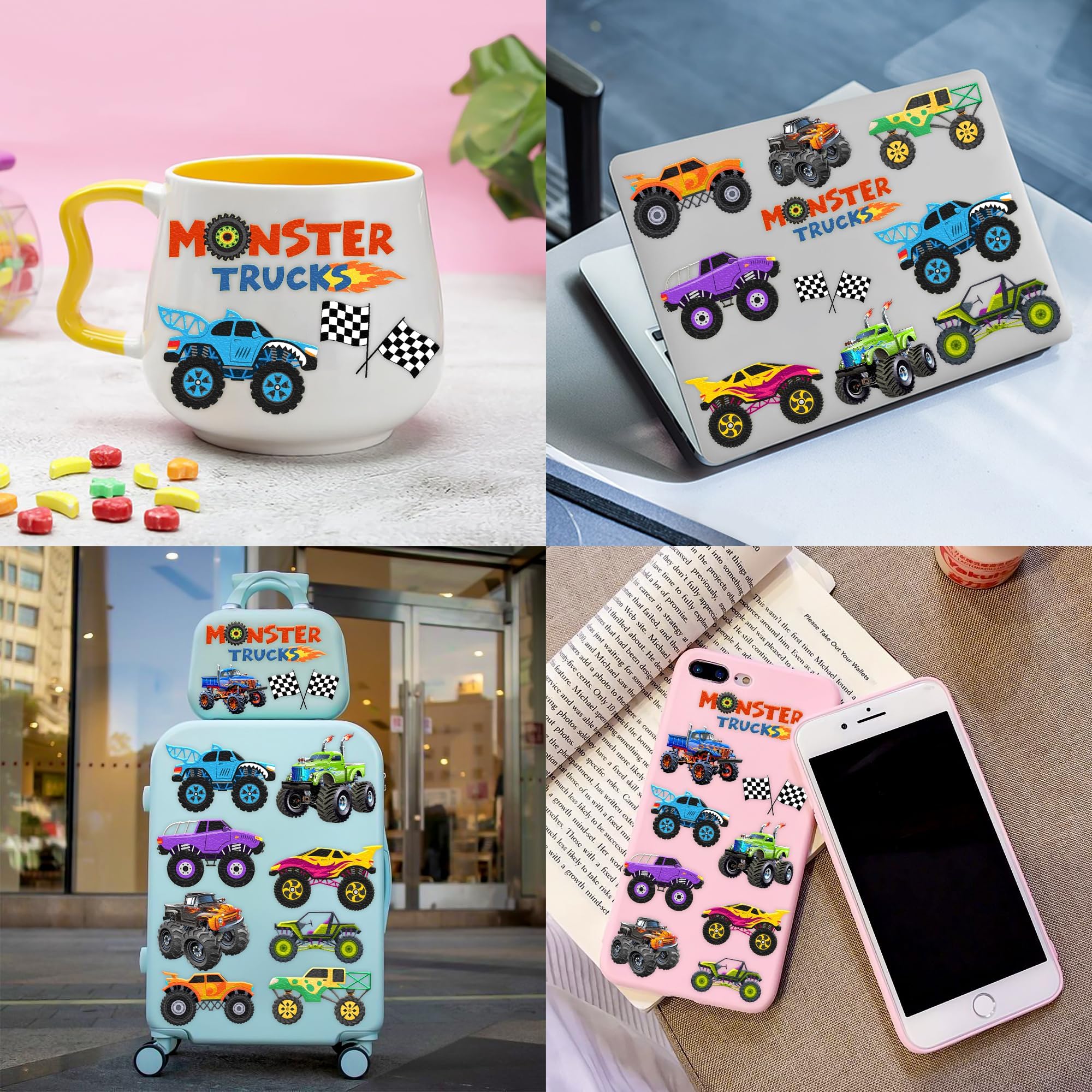 Generic Monster Truck Tattoos invite kids to collect and trade designs.