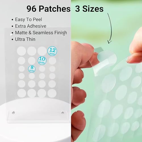 Generic night-time-zit-patch-on-skin provides overnight blemish care.