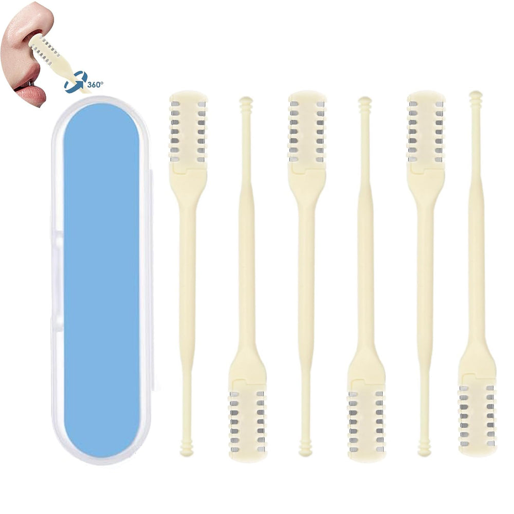 Generic nose hair trimmer 2in1 overview highlights dual blades for precise trimming.