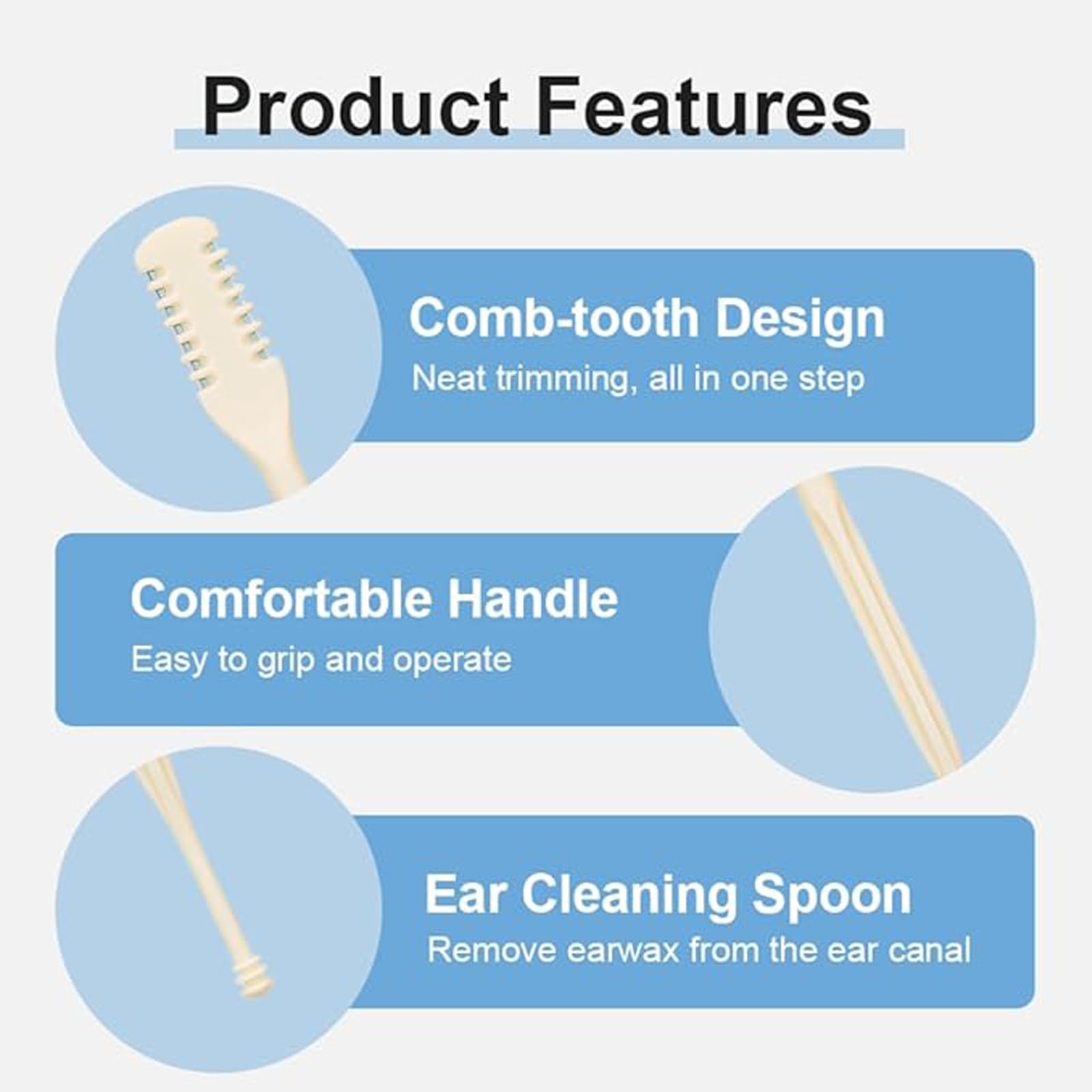 Generic nose hair trimmer durability emphasizes ABS and stainless steel build.