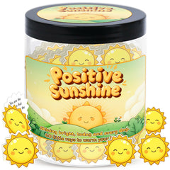 Generic Positive Sunshine Jar cover with sun motif, perfect as a cheerful gift for women and spreading joy.
