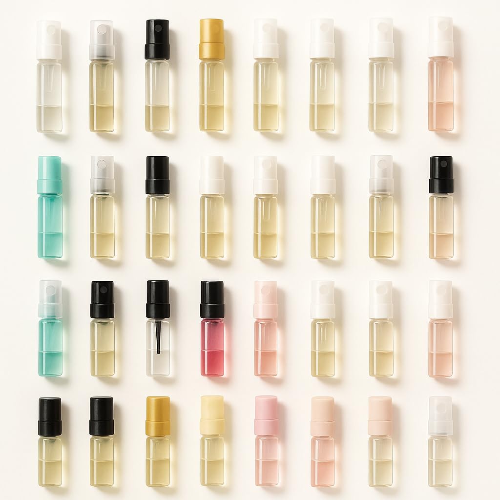 Generic random perfume vial discovery set for women with varied fragrance options.