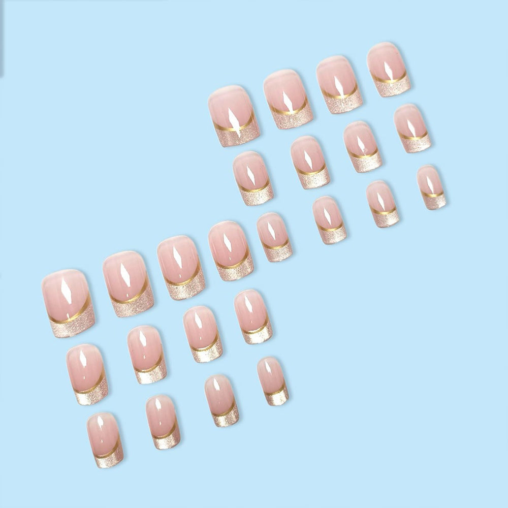 Generic reusable artificial nails with jelly glue for simple, mess-free application.
