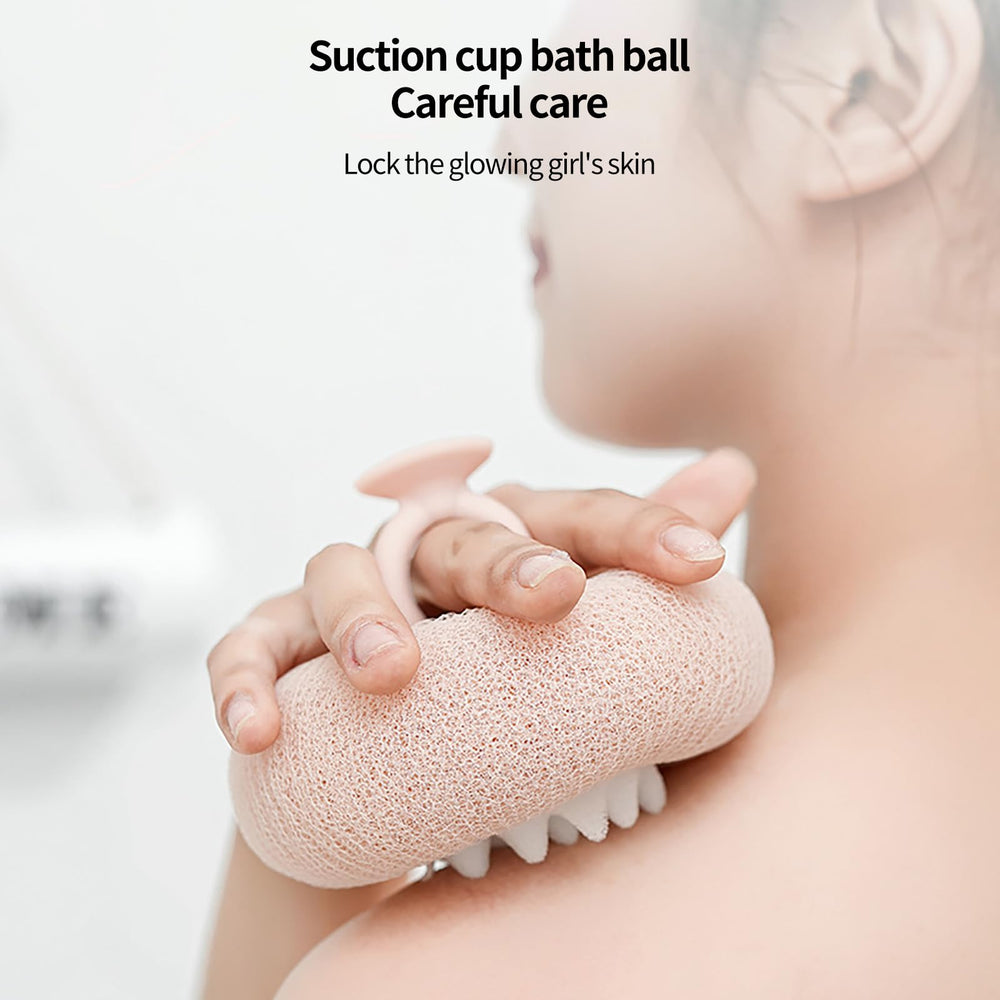 Generic ultra-soft bristles bath sponge delivers plush cleansing experience.