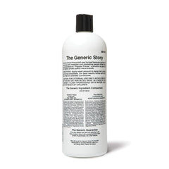 Generic Value Products Lavender Shampoo bottle illuminated highlighting nourishing formula for dry hair