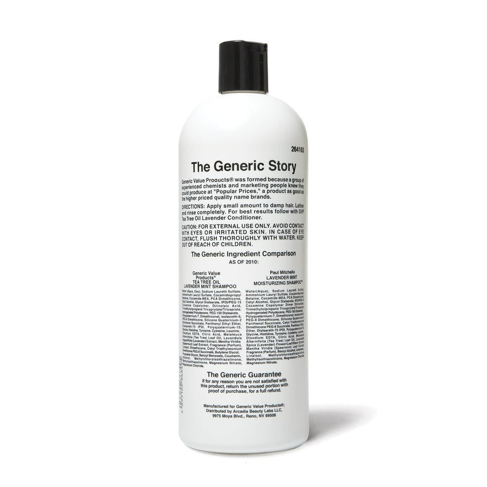 Generic Value Products Lavender Shampoo lather closeup emphasizing refreshing scent and cleansing action