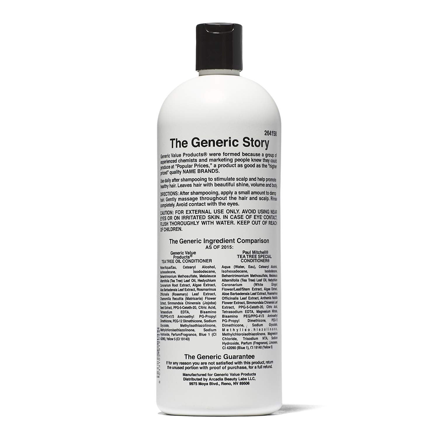 Generic Value Products Tea Tree Oil Conditioner hair during combing for smoother wet and dry detangling.