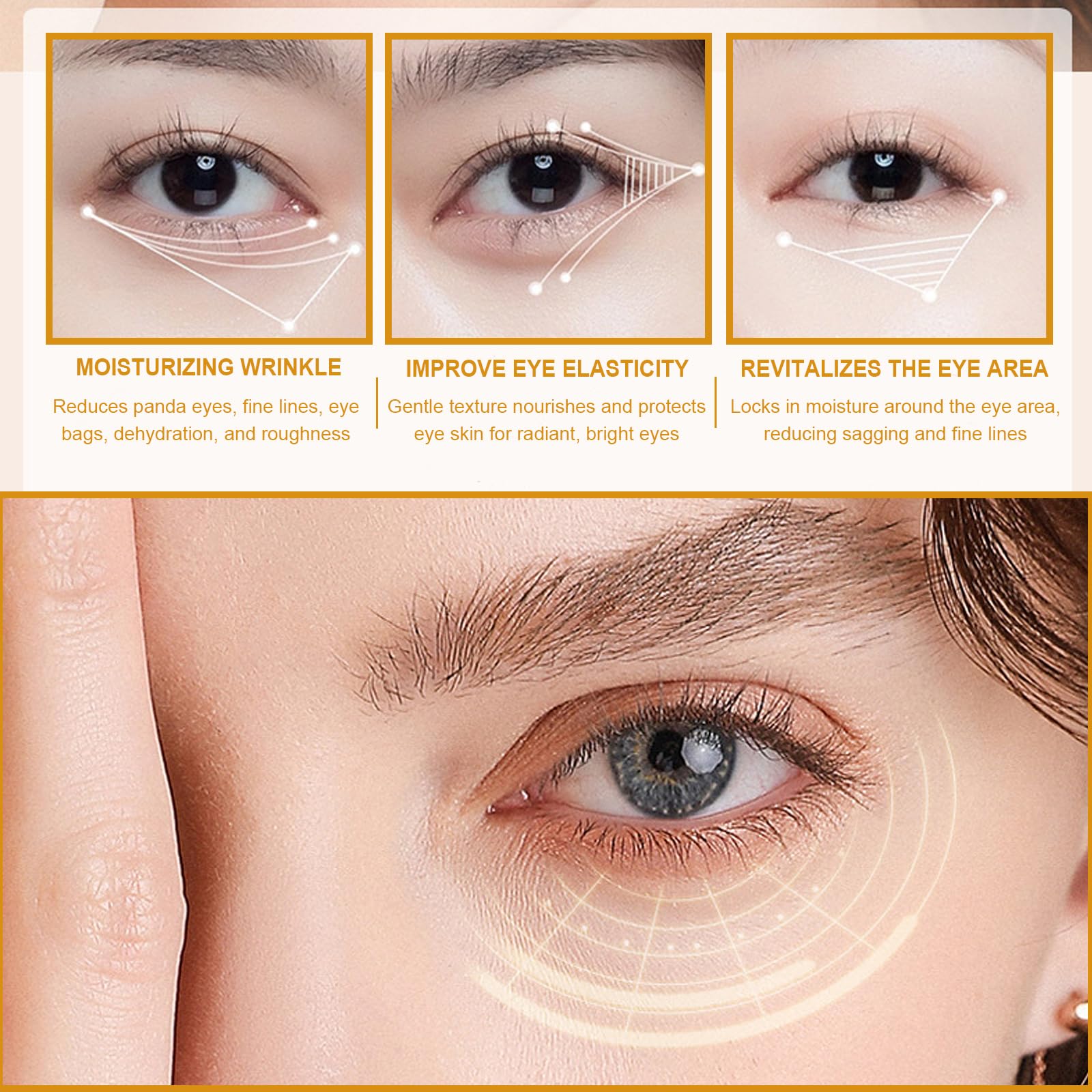 Generic VC Anti-Wrinkle Eye Serum Oil targets dark circles and puffiness for a brighter look