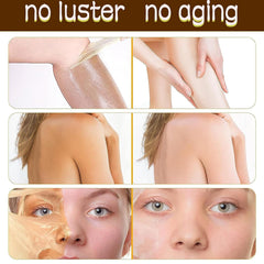 Generic Extra Strong Yellow Peeling Oil texture on skin shows mild exfoliation.