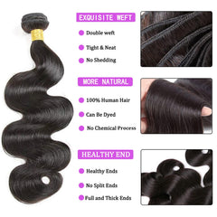 GENEROUS Brazilian body-wave 16-inch bundle weft for long, flowing hairstyles with movement.