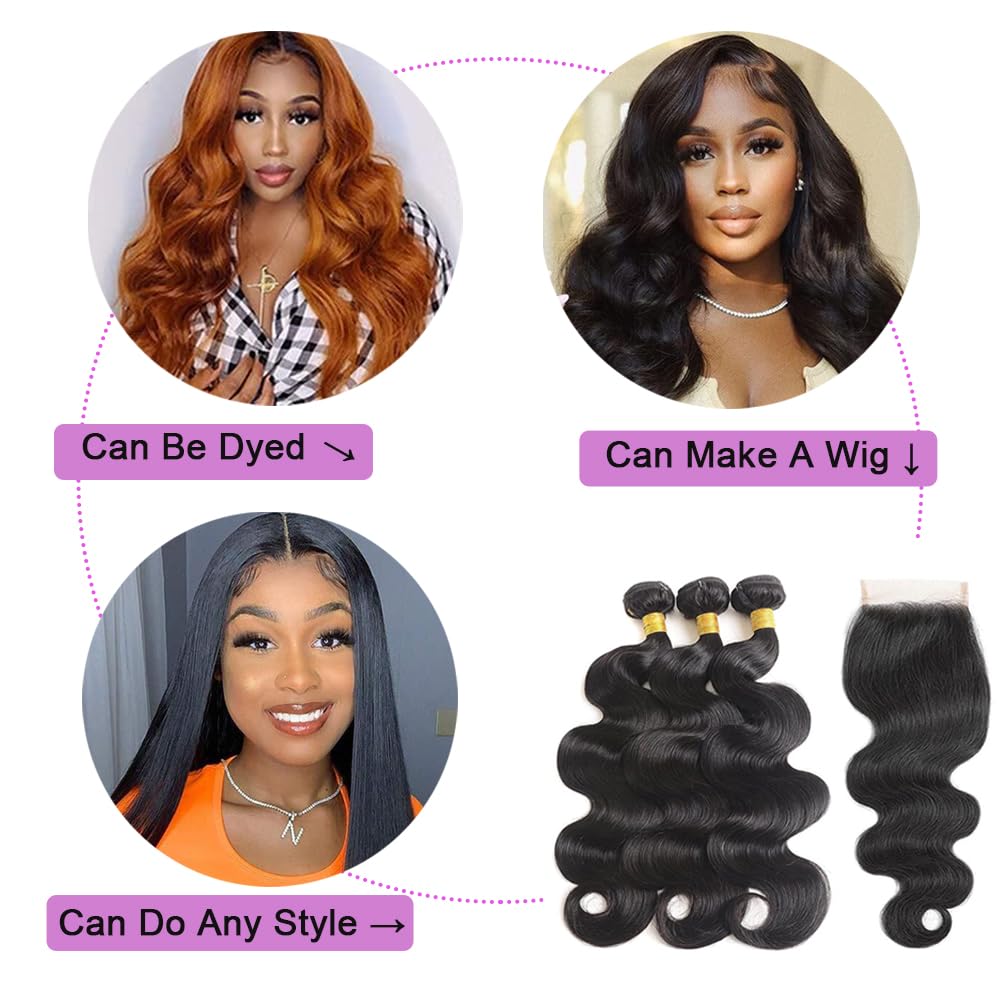 GENEROUS natural black color lace closure blends with most skin tones and enhances realism.