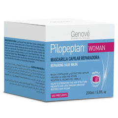 Genové Pilopeptan enriched formula with vitamins for healthier hair routine.