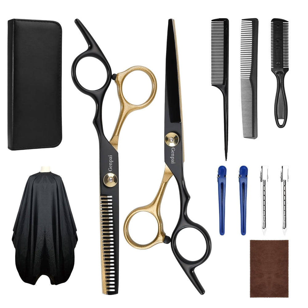 Genpai 14-piece kit scissors deliver precise, smooth cuts.