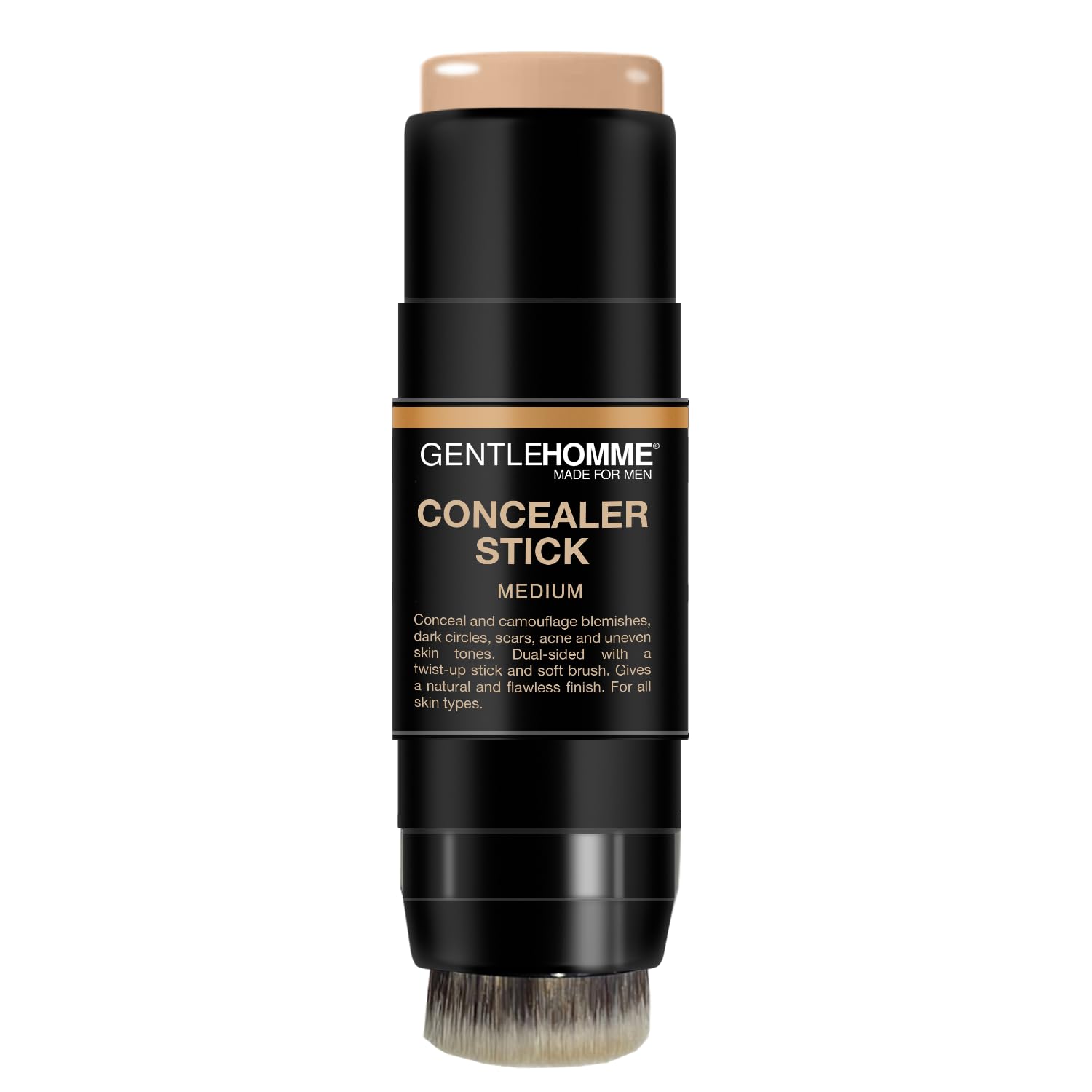 Gentlehomme concealer stick-blemish-coverage shows instant under-eye camouflage and even tone.