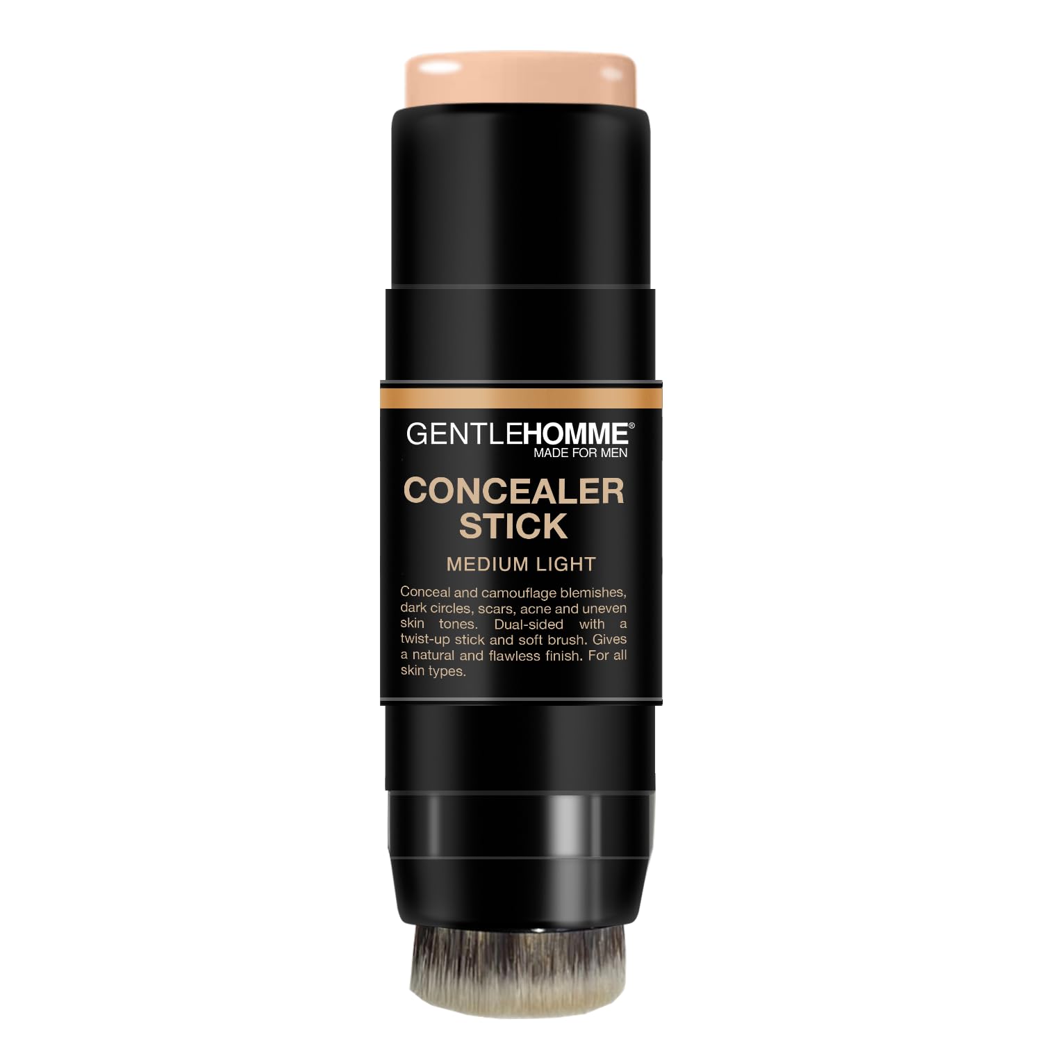 Gentlehomme concealer stick dark circles close-up for refreshed eye area.
