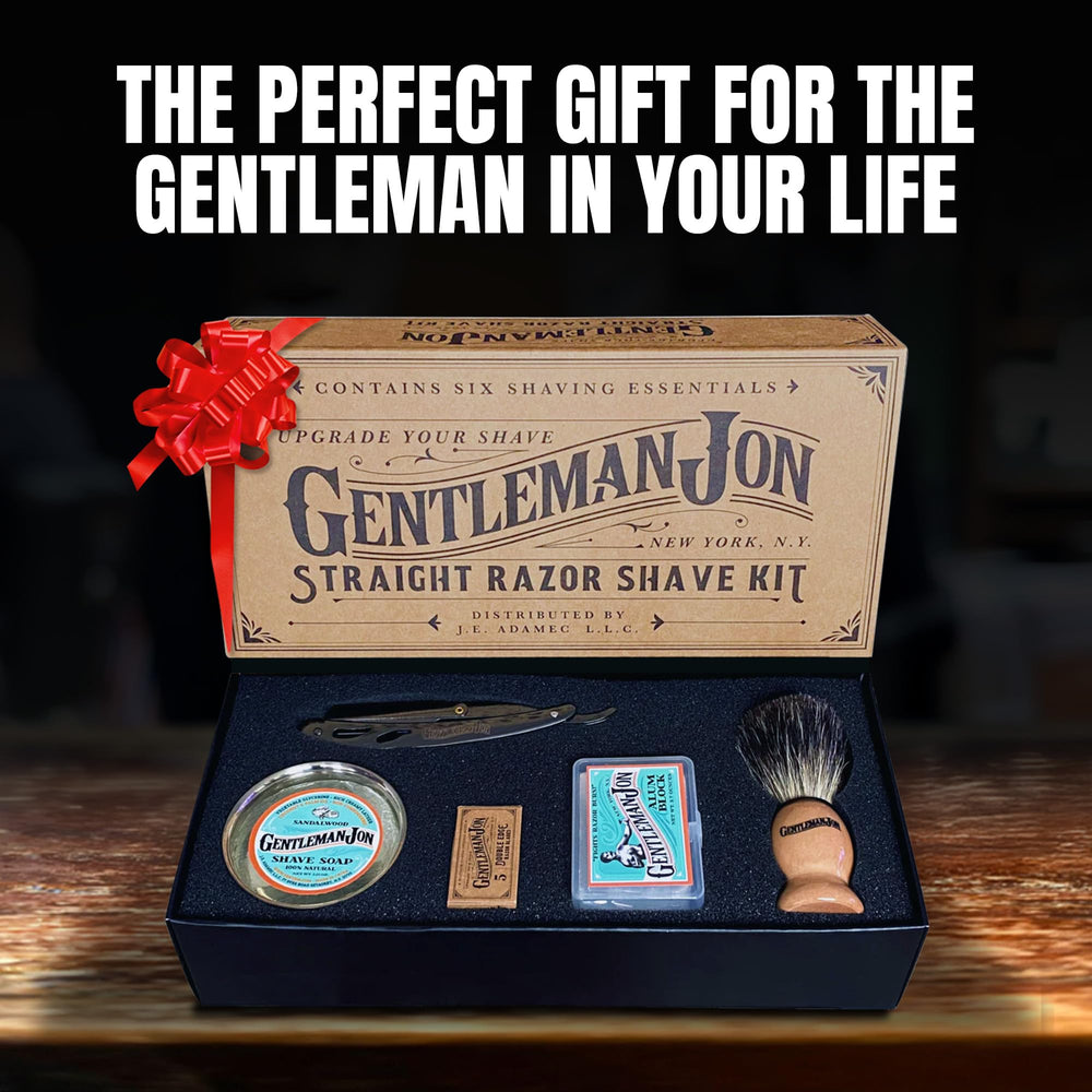 Gentleman Jon kit-travel-compact ideal for on-the-go traditional shaves.