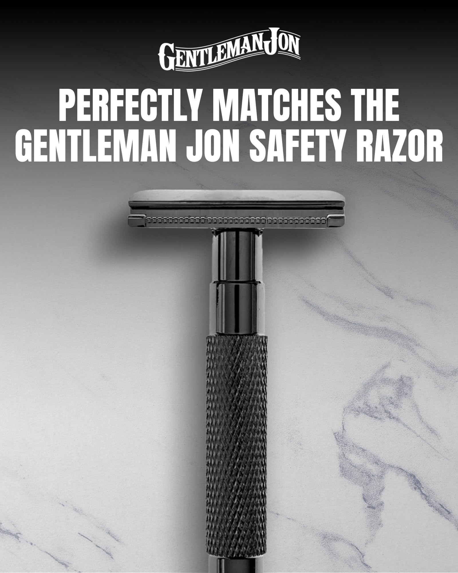 Gentleman Jon shaving stand padded-base protects surfaces during grooming.