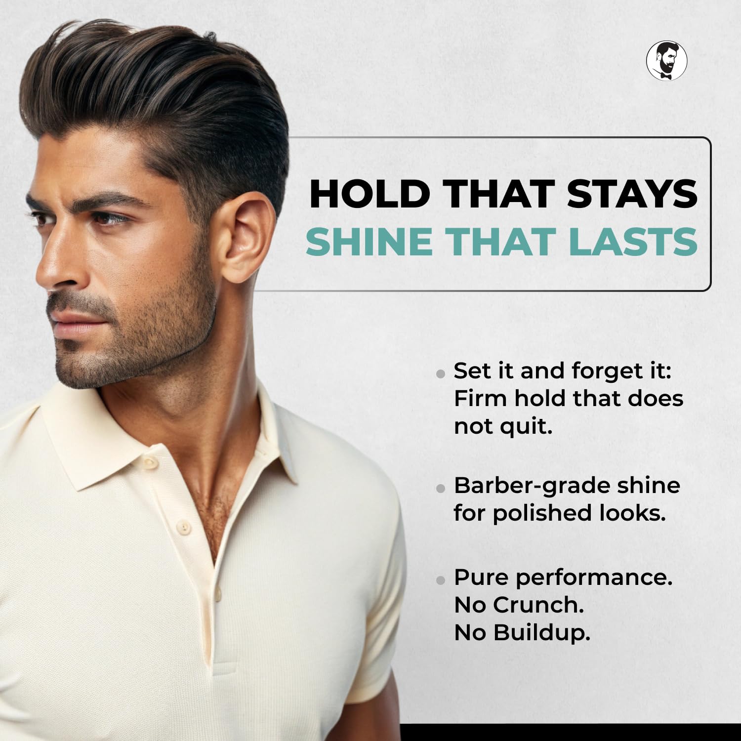Gentlemen Republic Refined Hair Gel alcohol-free formula is gentle on hair and scalp