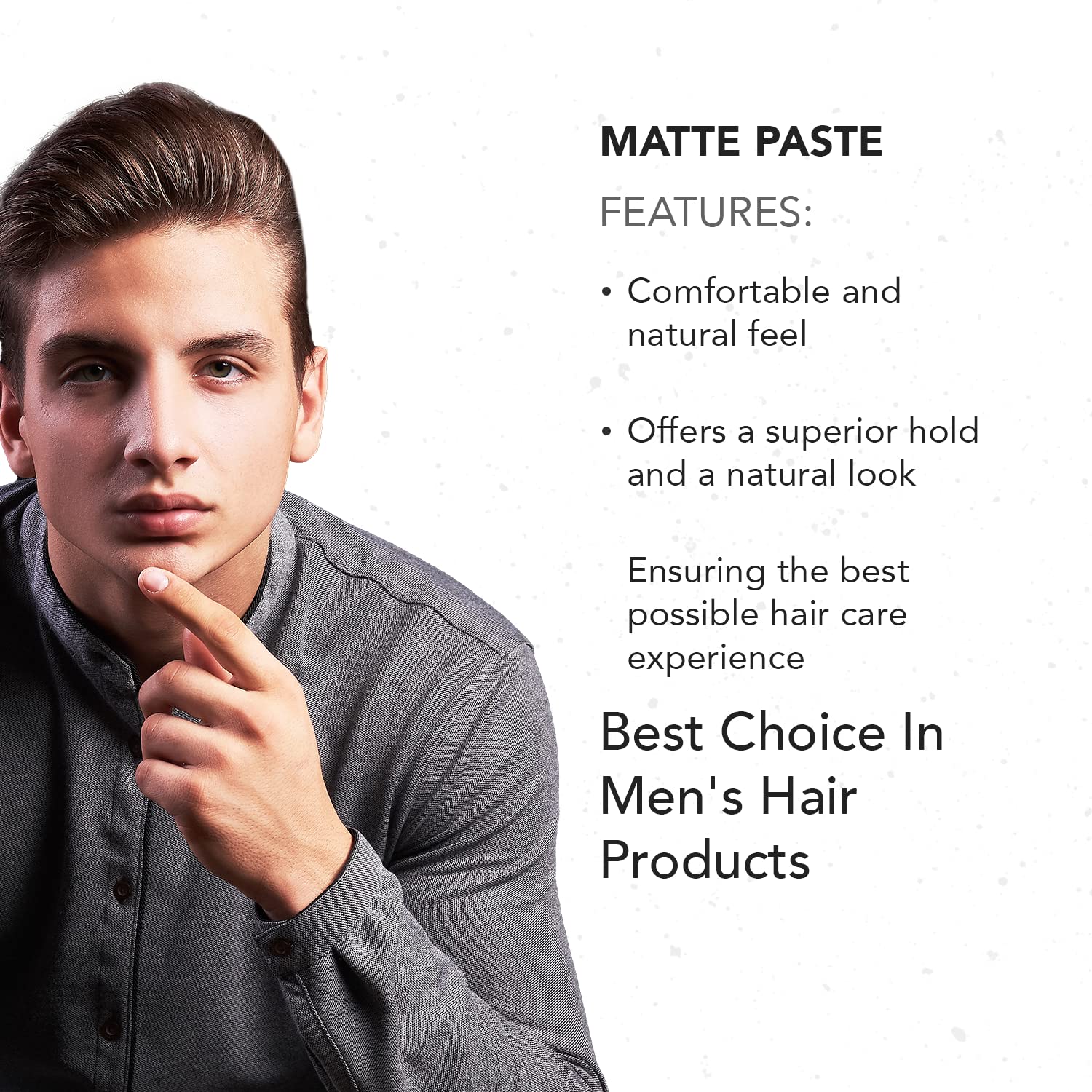Gentlemen Republic matte paste for a clean, non-greasy finish.