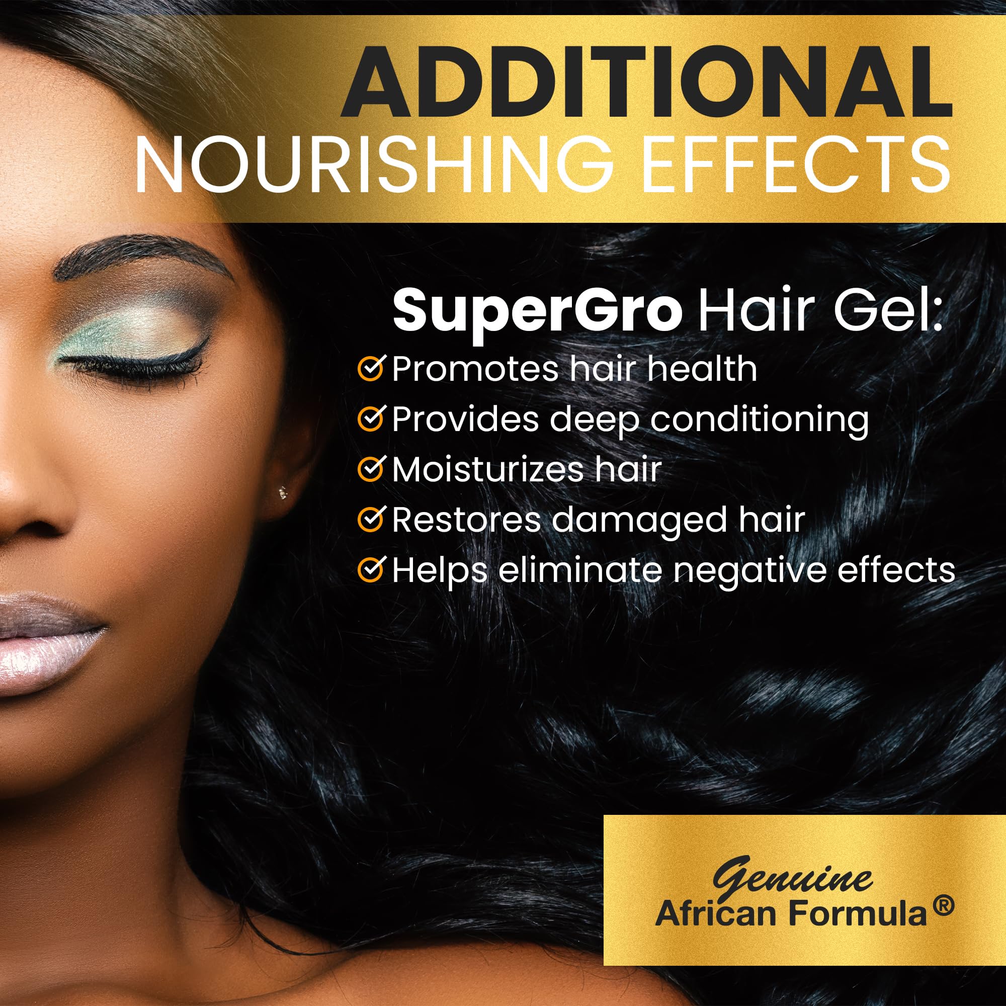SuperGro with black castor oil for scalp nourishment and strength