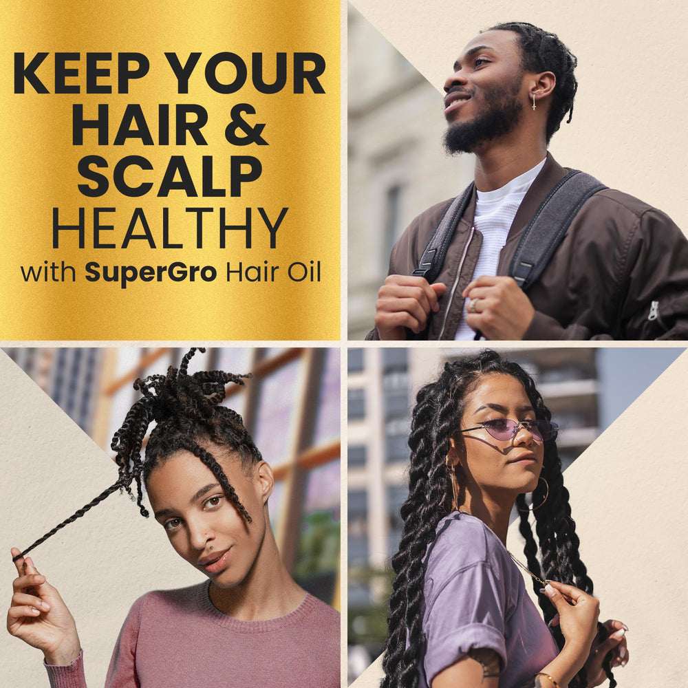Genuine African Formula SuperGro oil after braids for scalp care