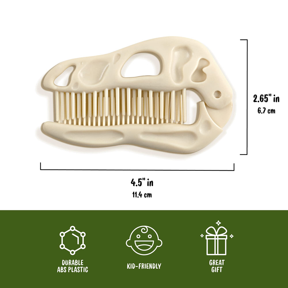 Genuine Fred Bonehead dinosaur design adds playful fun during brushing.
