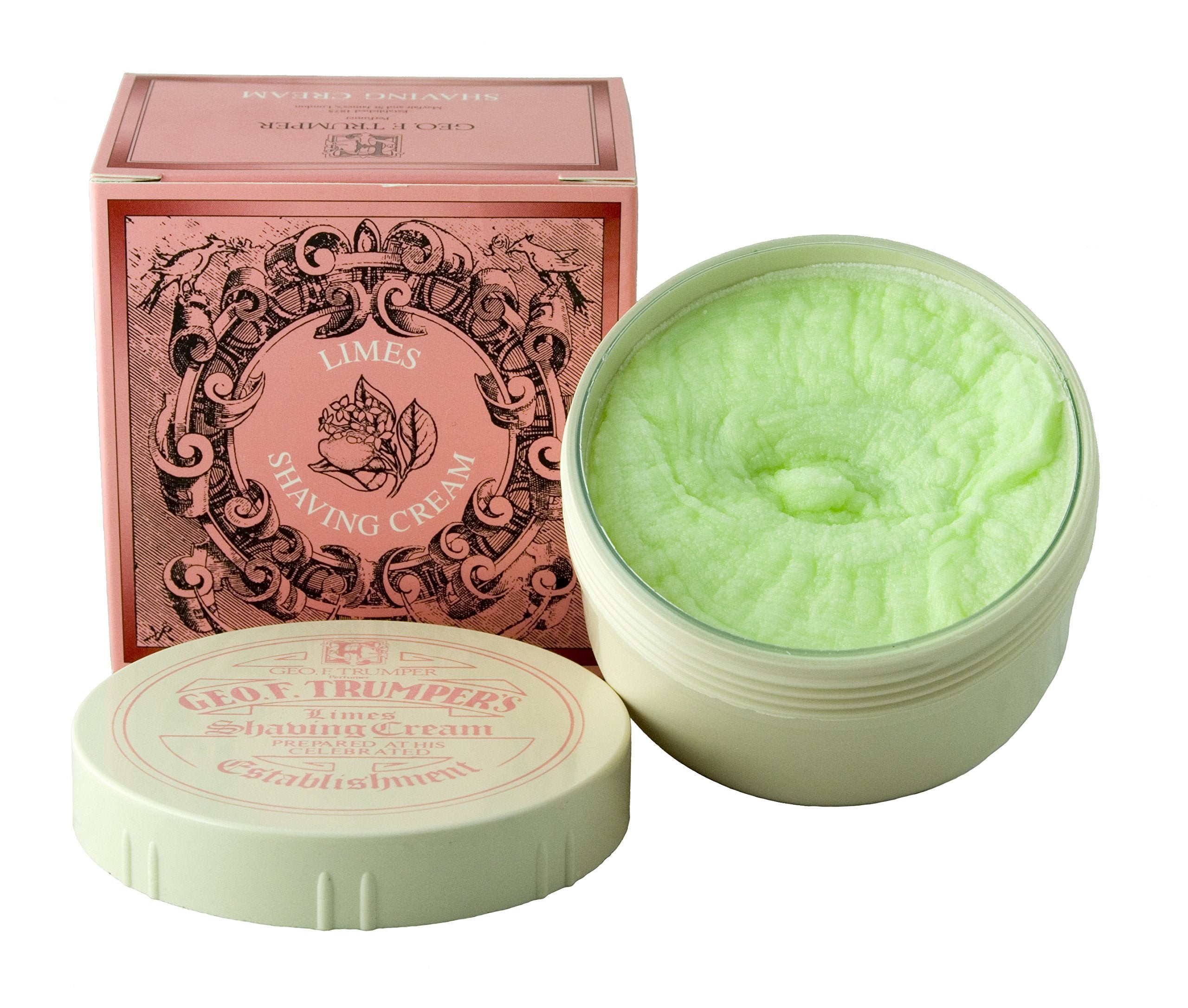 Geo F Trumper Extract of Limes soft shaving cream jar for a refreshing, rich daily lather.