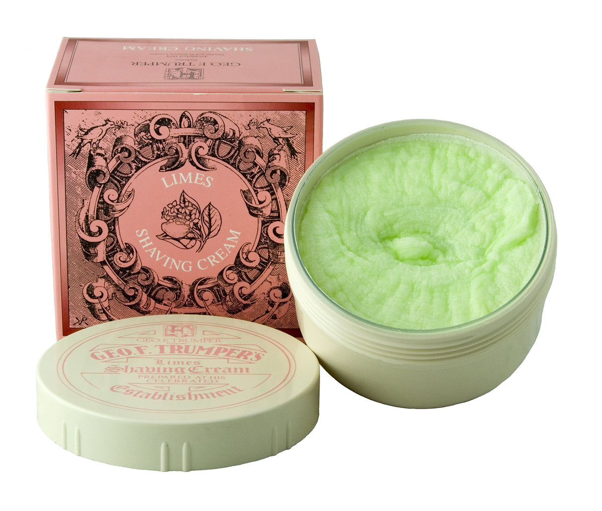 Geo F Trumper Extract of Limes soft shaving cream jar for a refreshing, rich daily lather.