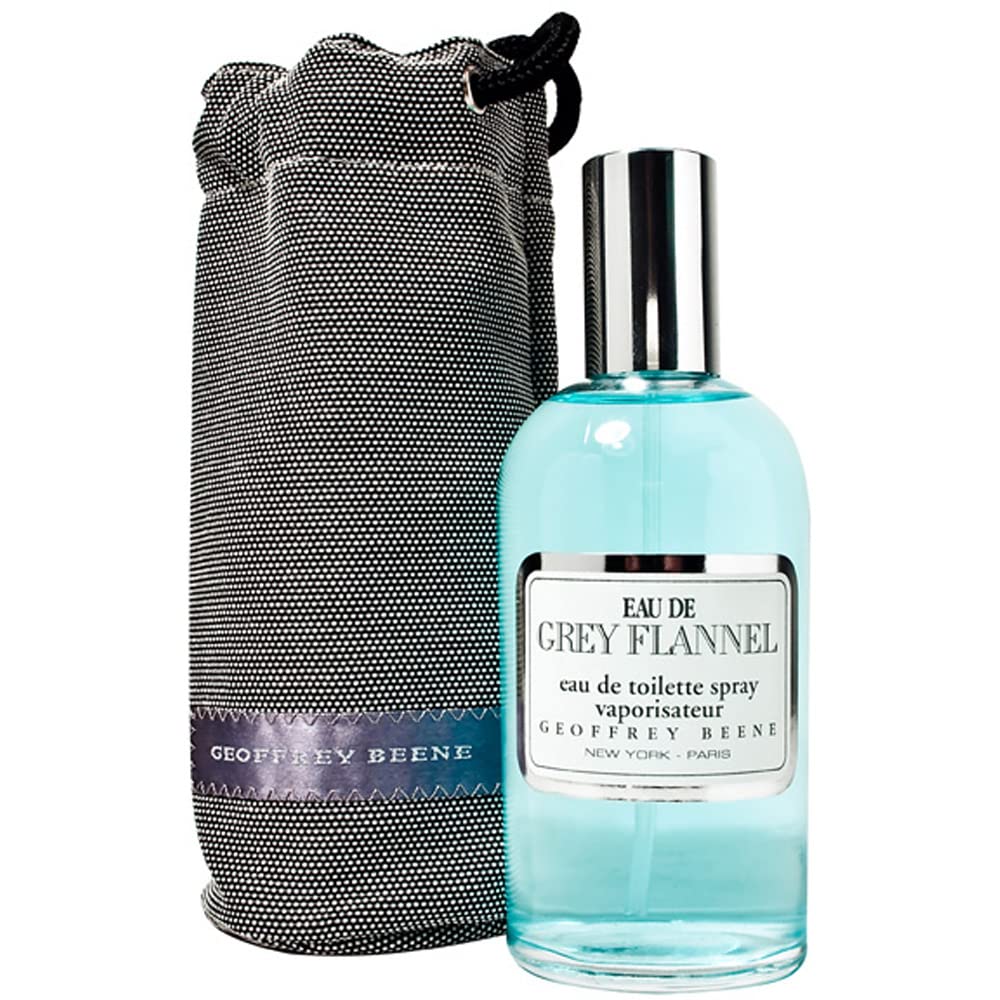Geoffrey Beene Grey Flannel packaging box, gift-ready with timeless elegance.