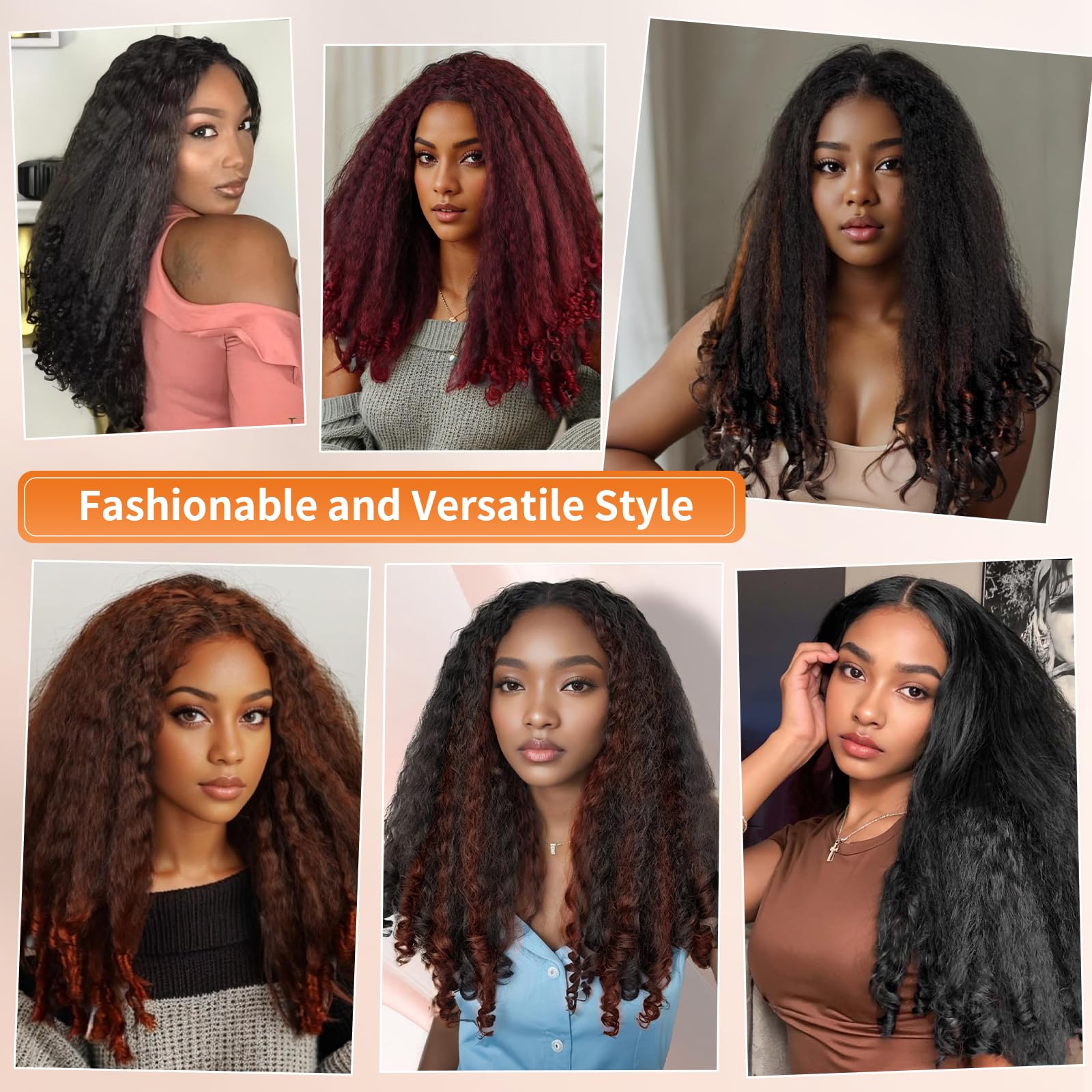 Geogroket Afro Curly V Part Wig weight 240g offers lightweight daily comfort.