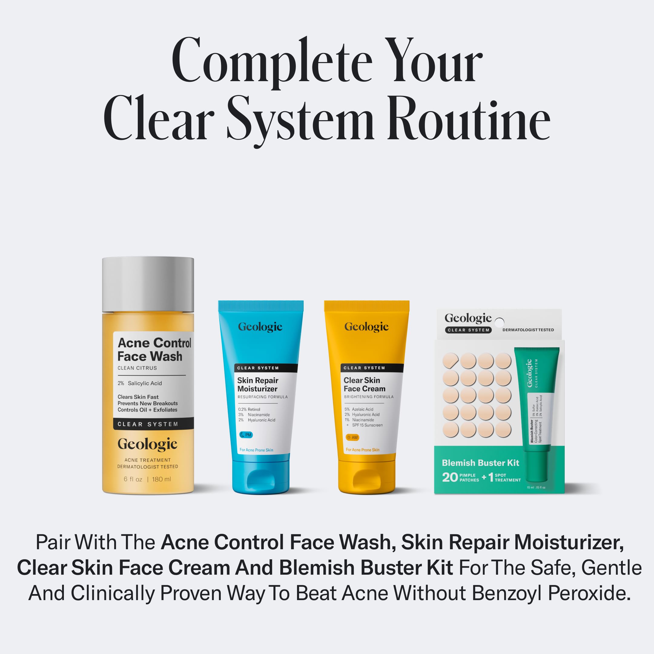 Geologie Acne Control Body Wash clean formula view for everyday use