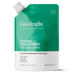 Geologie Cooling Hair Co-Wash pour bottle rendering refreshing scalp and soft hair