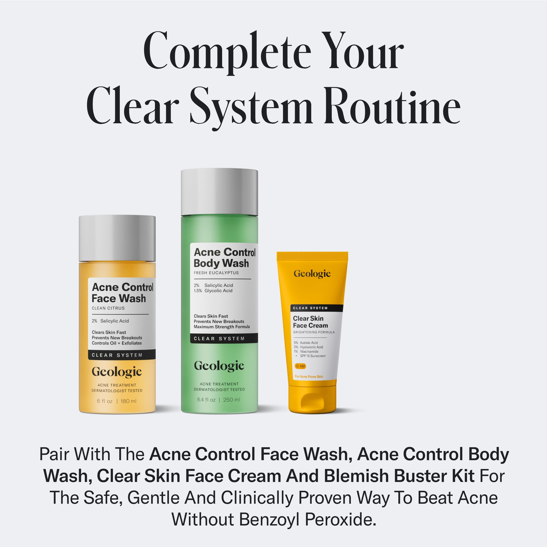 Geologie Skin Repair Moisturizer counter-top with natural light setup for skincare ritual.