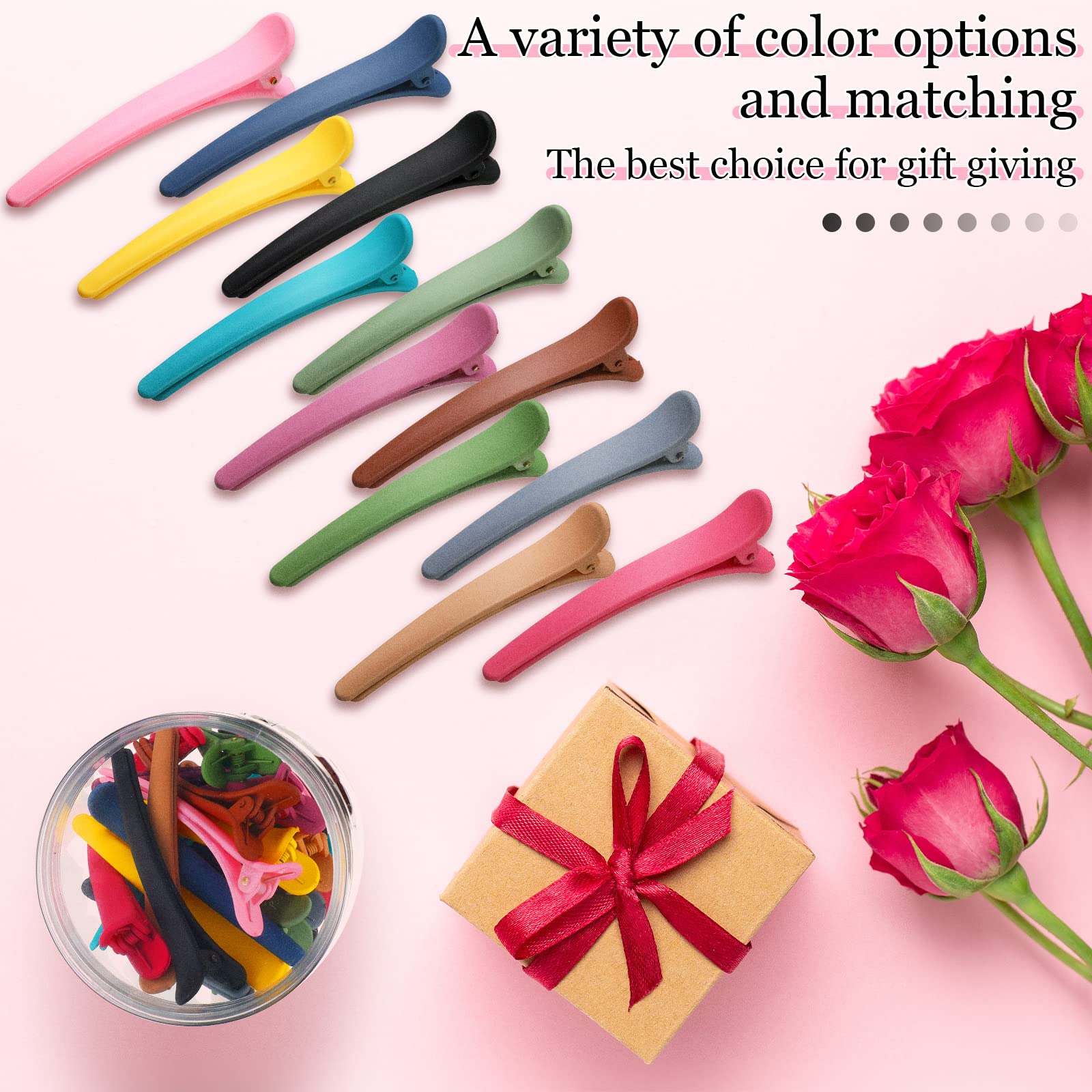 Geosar colorful hair clips variety for different outfits and moods