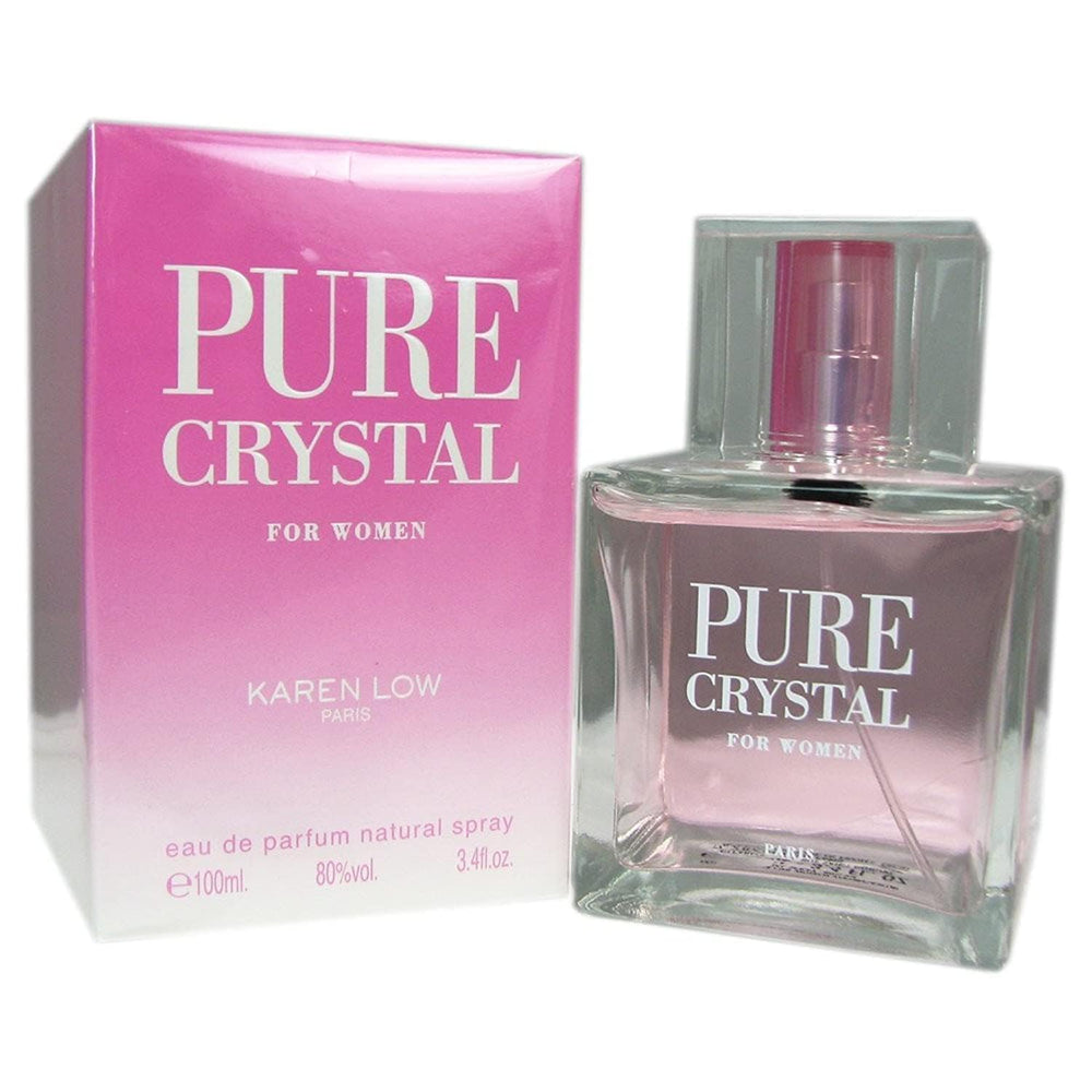 Geparlys Karen Low Pure Crystal bottle front for everyday wear with floral woody musk.