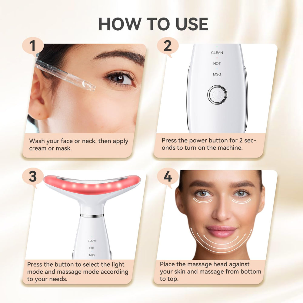 Gequip face massager portable USB charging for travel-ready skincare.