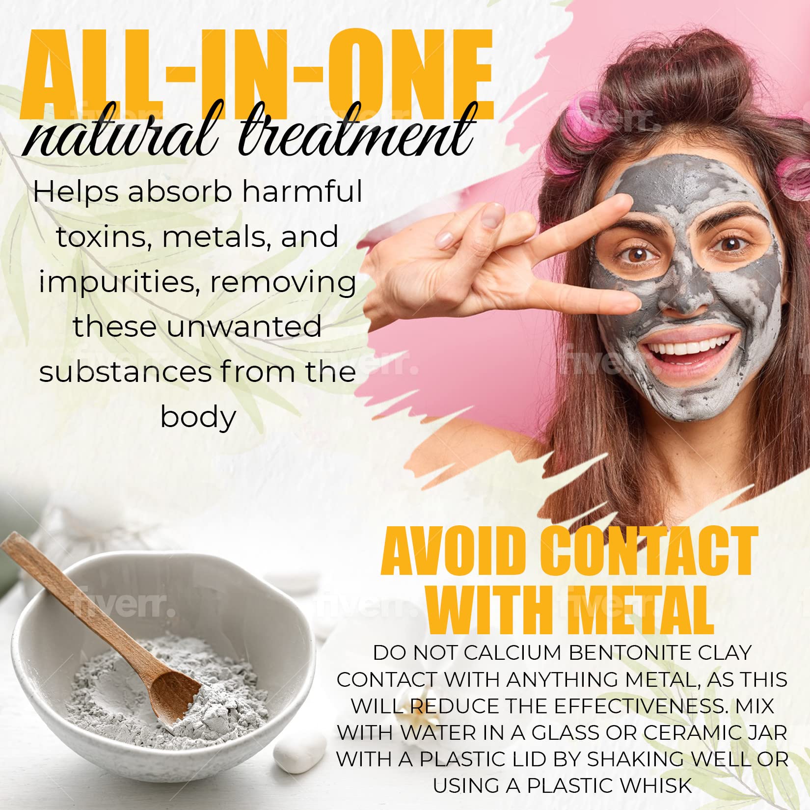 GER General Merchandise Calcium Bentonite Clay internal-use routine notes natural mineral content