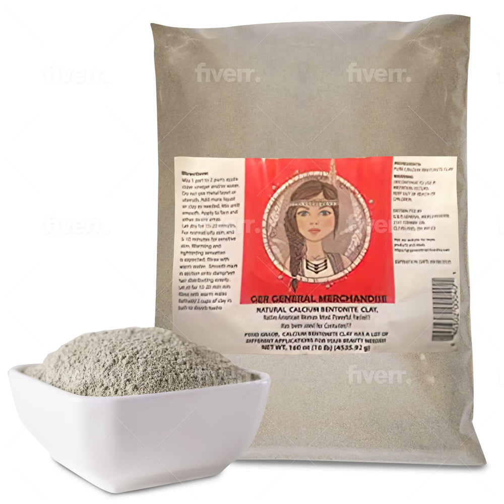 GER General Merchandise Calcium Bentonite Clay metal contact warning on packaging