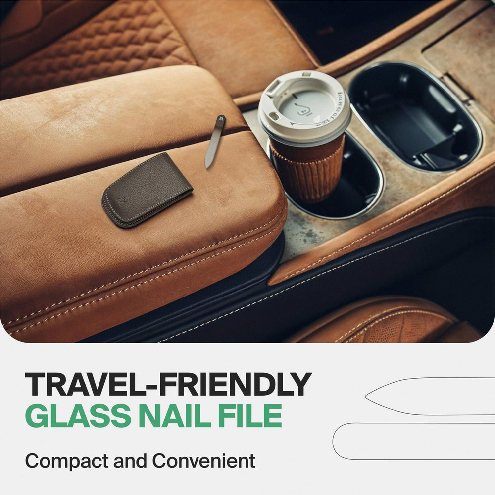 GERmanikure Czech crystal gray file is ideal for travel touch-ups.
