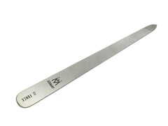 GERMANIKURE Finox stainless steel surface closeup emphasizes durable, permanent filing surface