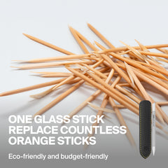 GERMANIKURE glass cuticle stick tip close-up for precise detailing.
