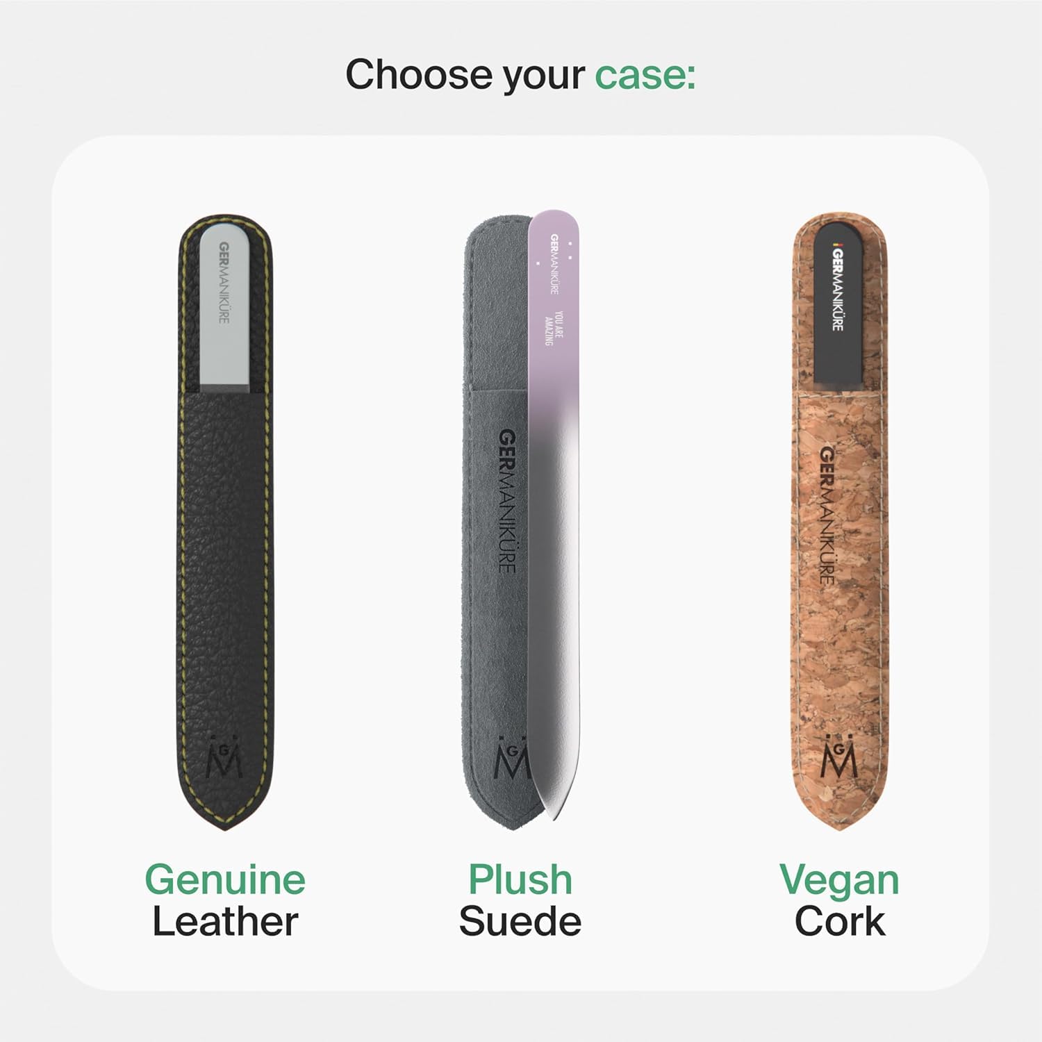 GERMANIKURE professional-use glass file offers salon-quality results at home.