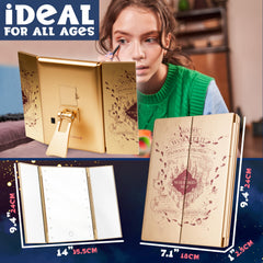 Get Trend Harry Potter LED Vanity Mirror desk setup highlight foldable tri-panel.