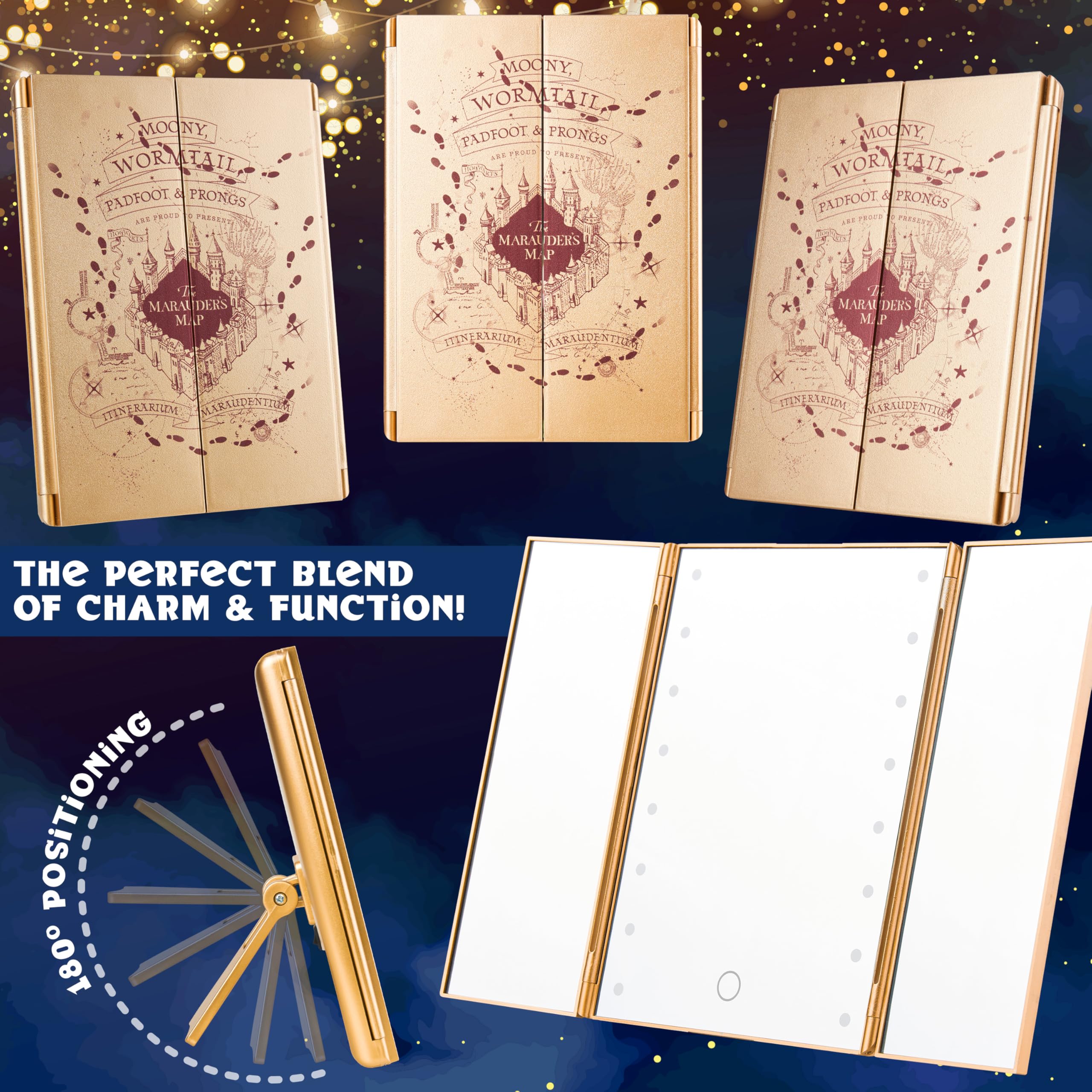 Get Trend Harry Potter LED Vanity Mirror gift-ready packaging for easy gifting.