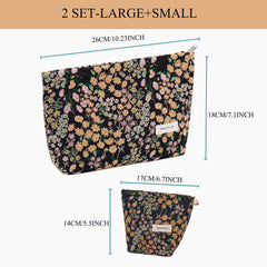 Getgto large zipper pouch keeps cosmetics organized for daily use.