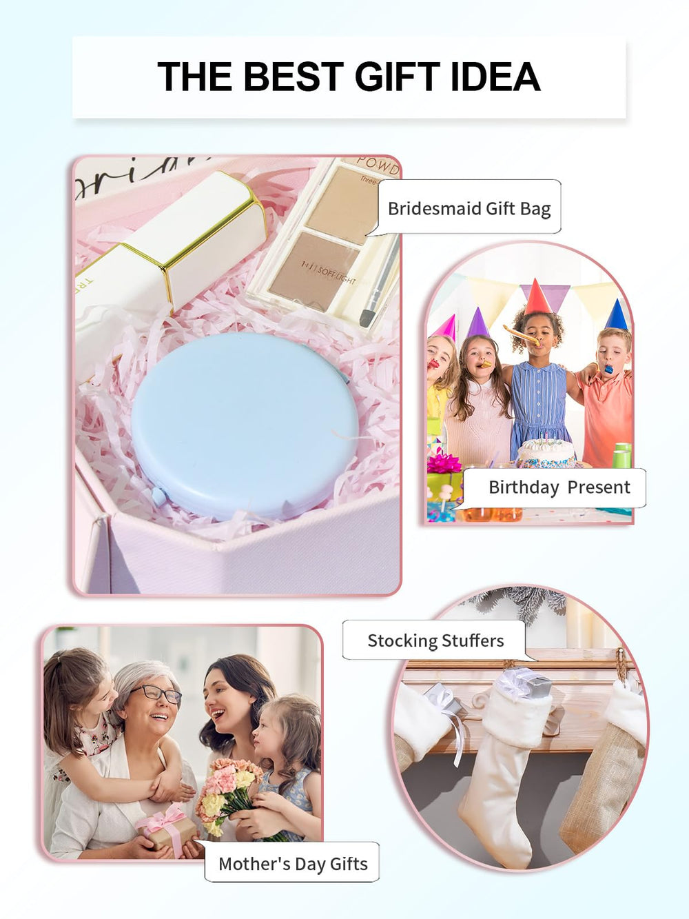 Getinbulk compact mirror on-the-go makeup companion for touch-ups.