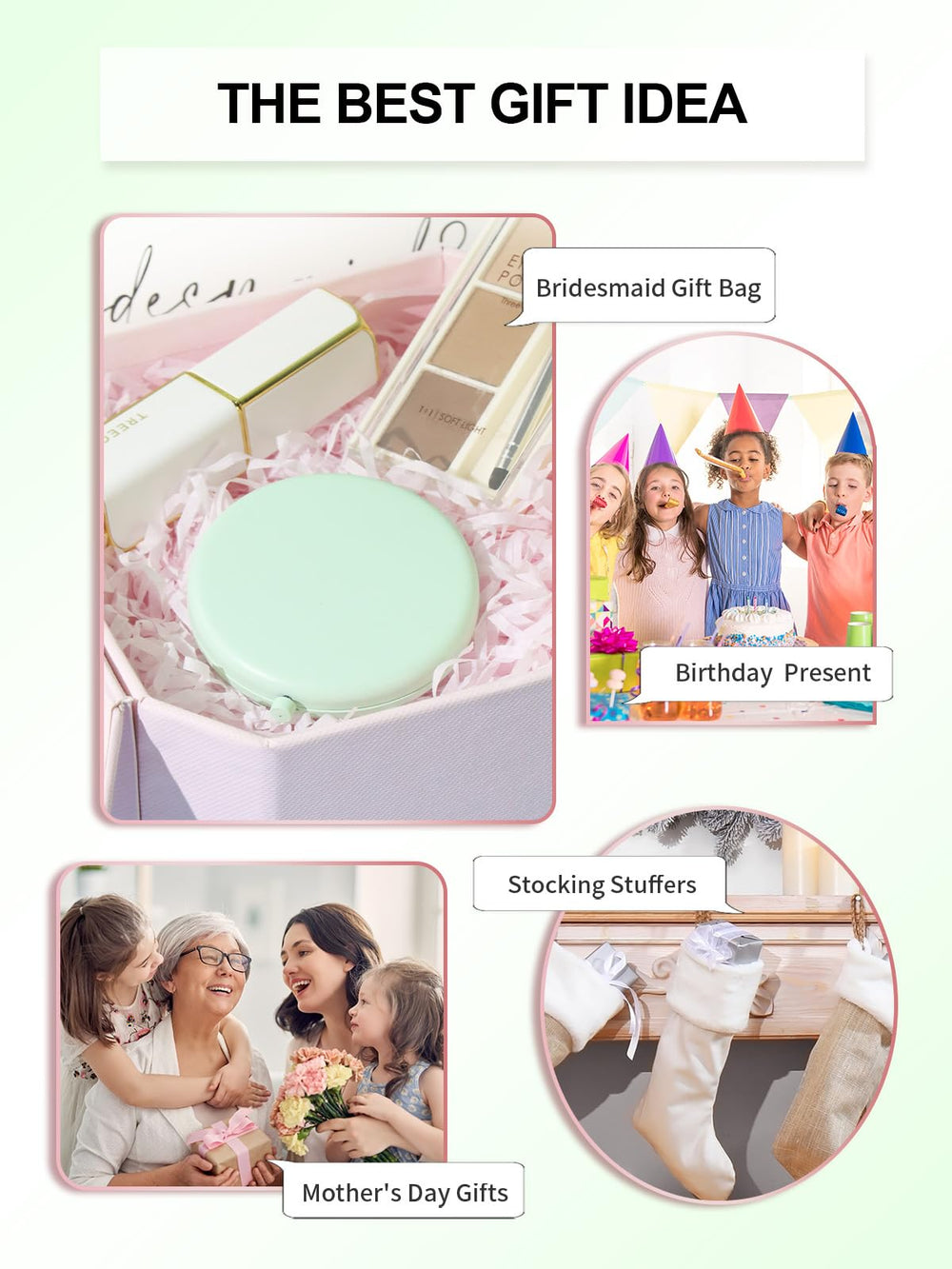 Getinbulk-compact-mirror-travel-friendly suggests size fits purses, bags, and pockets.