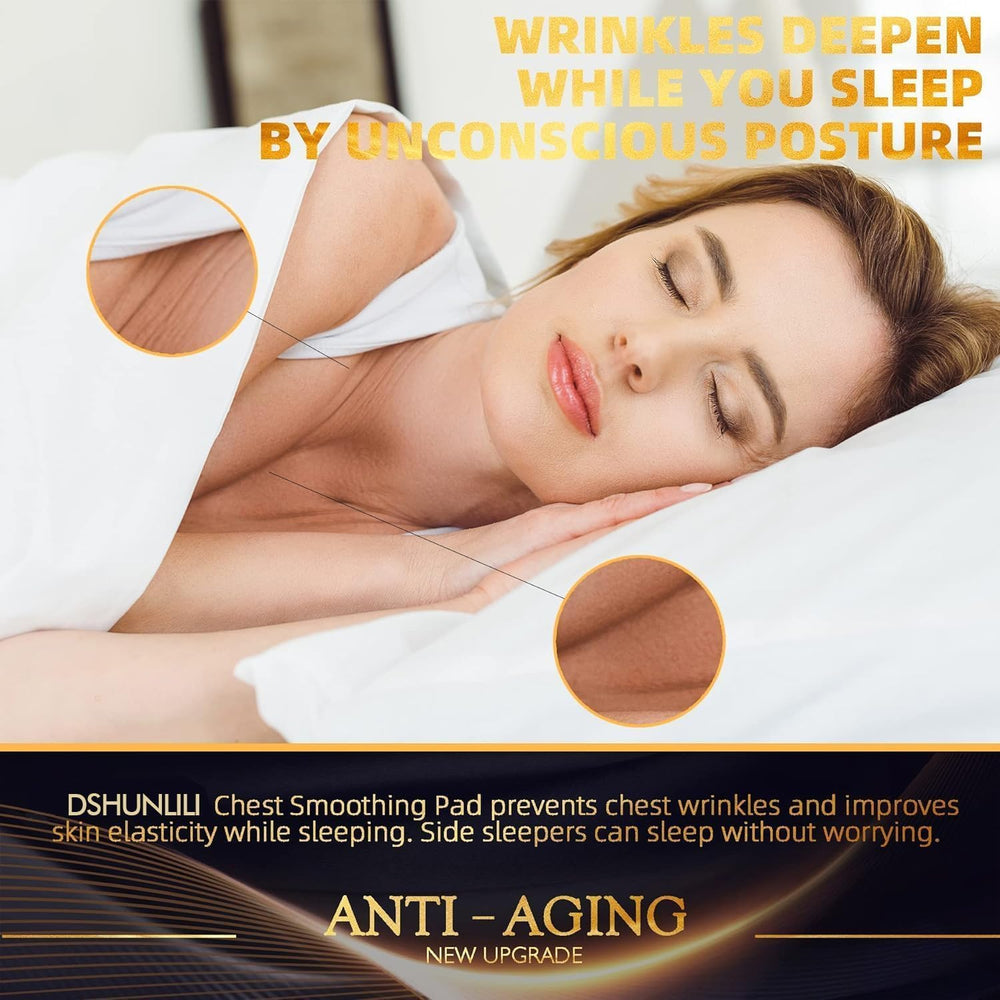 GETPUNA silicone decolletage pads close-up show smooth surface and gentle adhesion.