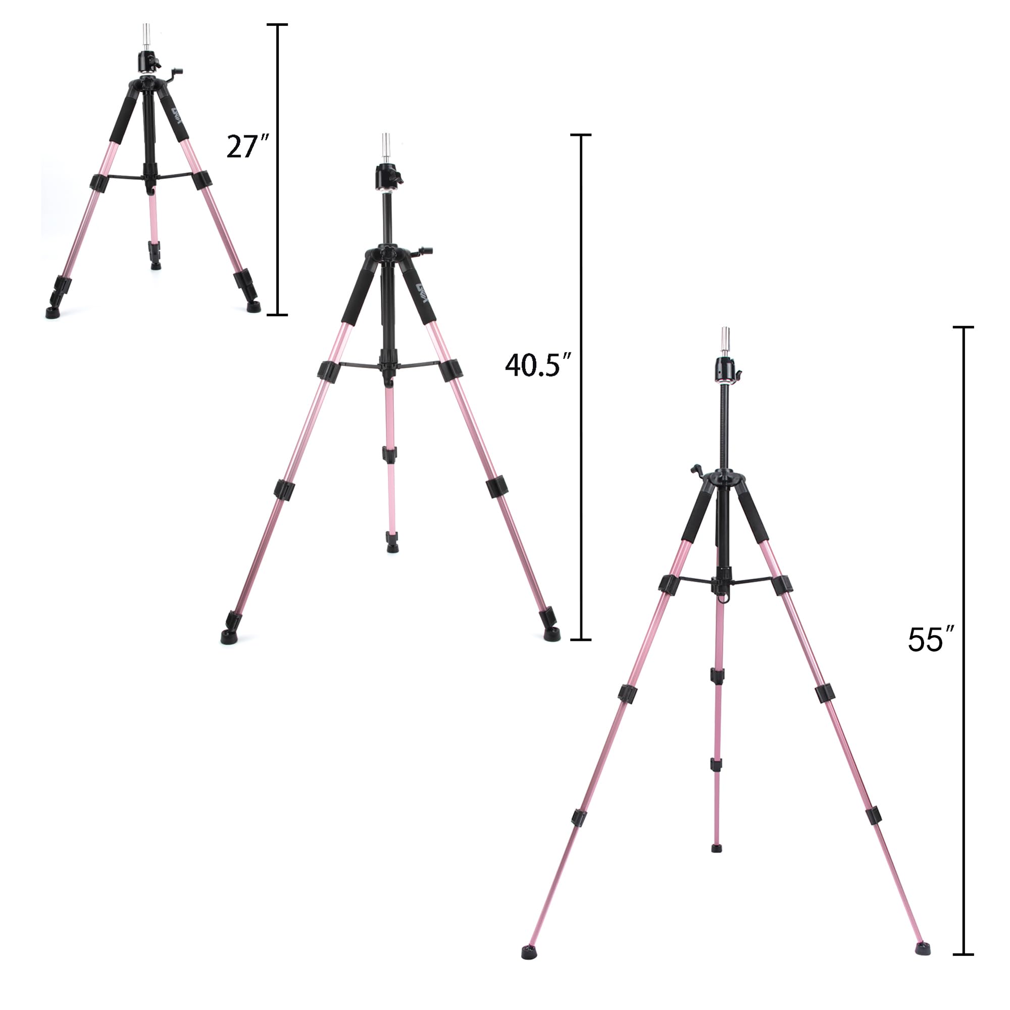 GEXWORLDWIDE GEX 55-inch mannequin tripod adjustable legs and top for precise height and angles