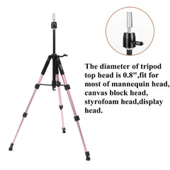 GEXWORLDWIDE GEX 55-inch mannequin tripod rotatable top compatible with most mannequin heads